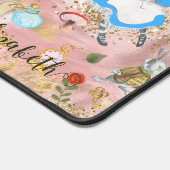 Niedliche Alice's Adventures in Wonderland Glitzer Schreibtischunterlage (Ecke)