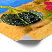 Niedliche Alien auf einem bewohnbaren Planeten Poster (Ecke)