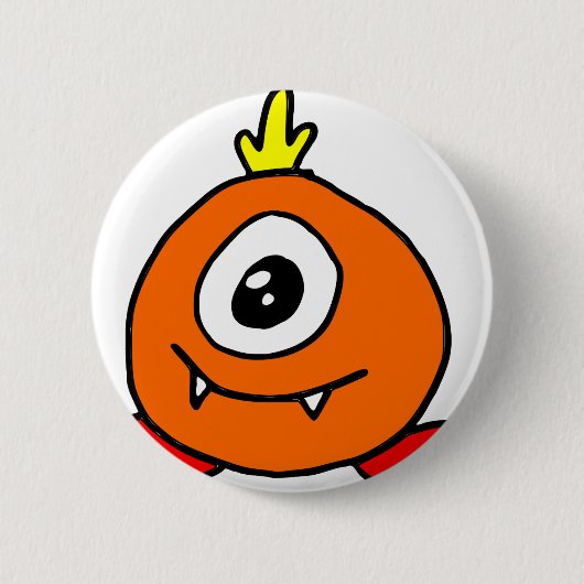 Niedliche Alien Button (Vorderseite)