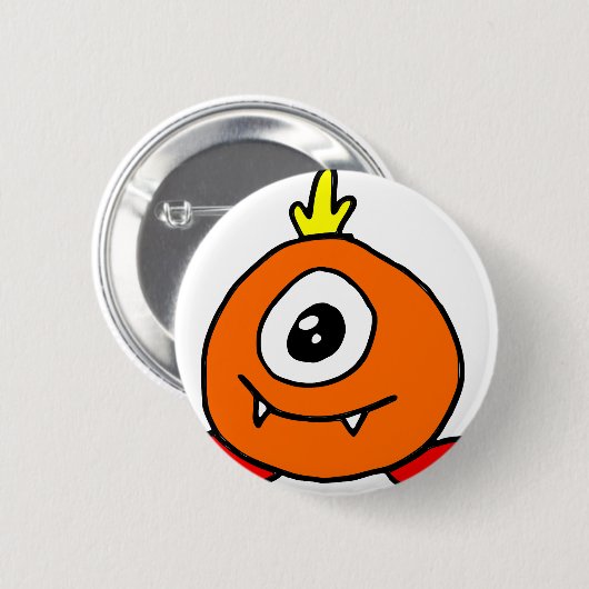 Niedliche Alien Button (Vorne & Hinten)