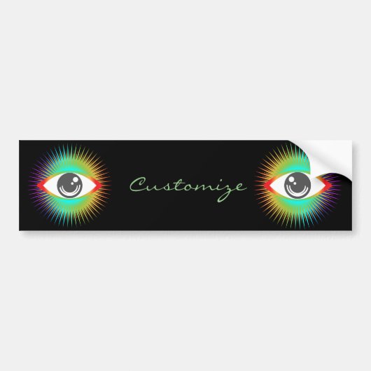 Niedliche Alien Eye Thunder_Cove Autoaufkleber (Vorne)