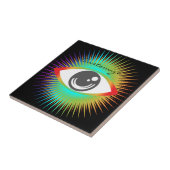 Niedliche Alien Eye Thunder_Cove Fliese (Seite)