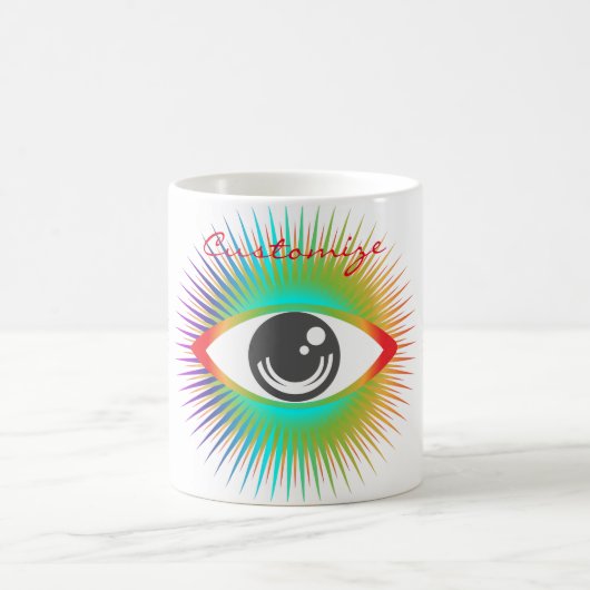 Niedliche Alien Eye Thunder_Cove Kaffeetasse (Mittel)