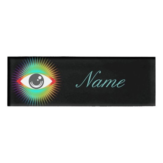Niedliche Alien Eye Thunder_Cove Namenschild (Vorderseite)
