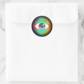 Niedliche Alien Eye Thunder_Cove Runder Aufkleber (Tasche)