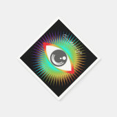 Niedliche Alien Eye Thunder_Cove Serviette (Ecke)