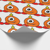 Niedliche Alien Geschenkpapier (Ecke)