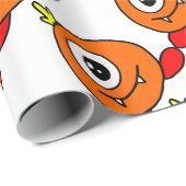 Niedliche Alien Geschenkpapier (Rolleneckpunkt)
