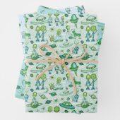 Niedliche Alien Geschenkpapier Set (Beispiel)