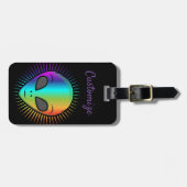 Niedliche Alien Head Thunder_Cove Gepäckanhänger (Vorderseite horizontal)