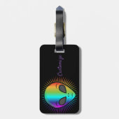 Niedliche Alien Head Thunder_Cove Gepäckanhänger (Rückseite vertikal)