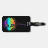 Niedliche Alien Head Thunder_Cove Gepäckanhänger (Rückseite horizontal)