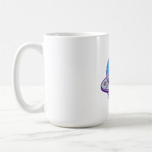 Niedliche Alien im UFO Kaffeetasse