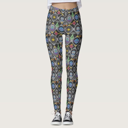 Niedliche Alien Leggings (Vorderseite)