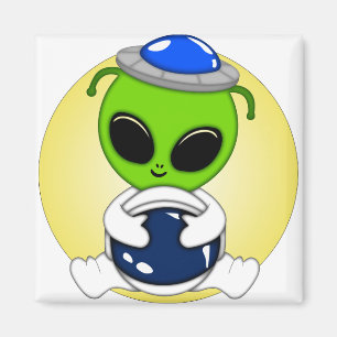Niedliche Alien Magnet