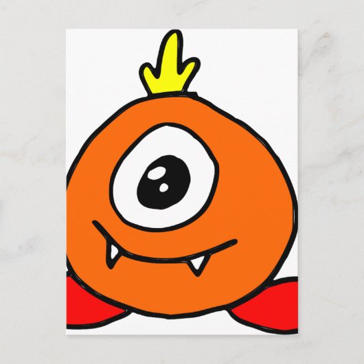 Niedliche Alien Postkarte (Vorderseite)