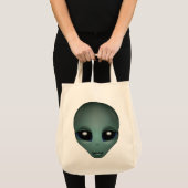 Niedliche Alien Tote Bag Bio Niedliche Alien Leben Tragetasche (Vorderseite (Produkt))