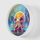 Niedliche Alien | Uhr (Winkel)