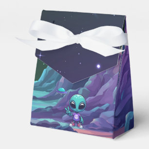 Niedliche Alien und Raumfahrt Geschenkschachtel