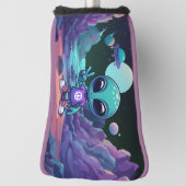 Niedliche Alien und Raumfahrt Golf Headcover (Rotieren 90)
