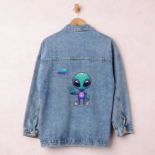 Niedliche Alien und Raumfahrt Jeansjacke (Hangar)