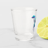 Niedliche Alien und Raumfahrt Schnapsglas (Links)