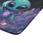 Niedliche Alien und Raumfahrt Schneidebrett (Ecke)