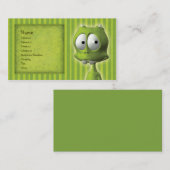 Niedliche Alien Visitenkarte (Vorne/Hinten)