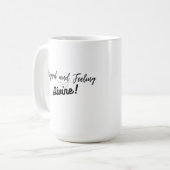 Niedliche Alignment und Gefühl Göttliche Kaffee Ta Kaffeetasse (Vorderseite Links)