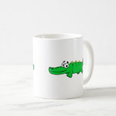 Niedliche Alligator-Kaffee-Tasse Kaffeetasse (VorderseiteRechts)
