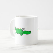 Niedliche Alligator-Kaffee-Tasse Kaffeetasse (Vorderseite Links)