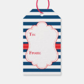 Niedliche Alligator Kinderdusche Danke Geschenkanhänger (Rückseite)