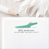 Niedliche Alligator-Rücksendeadresse (Insitu)