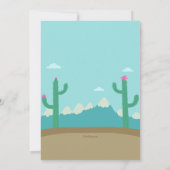 Niedliche Alpaca Geburtstagsparty Einladung (Rückseite)