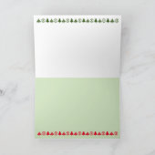 Niedliche Alpaca Happy Holiday Card Feiertagskarte (Innenseite)