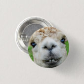 Niedliche Alpaca-Landschaft Button (Vorne & Hinten)