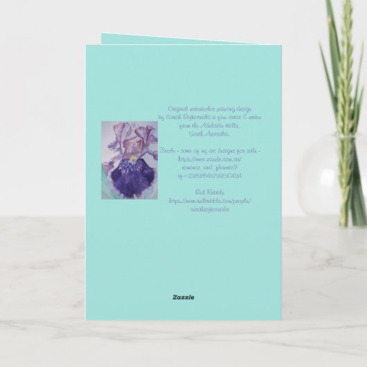 Niedliche Alpaca Llama Malerkarte Karte (Rückseite)