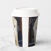 Niedliche Alpaca-Oberfläche Pappbecher (Links)