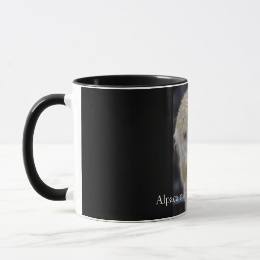 Niedliche Alpaca-Oberfläche Tasse (Links)
