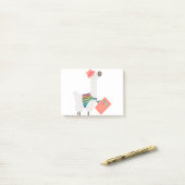 Niedliche Alpaca und Koffer Post-it Klebezettel (Auf Schreibtisch)