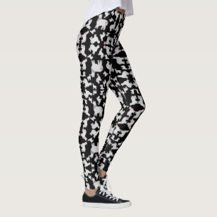 Niedliche Alpacas mit Glitzer Blasen Blume Spaß Leggings