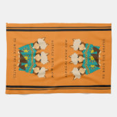 Niedliche Alpacas Rocking Goatees & Aquamarine Ser Geschirrtuch (Horizontal)