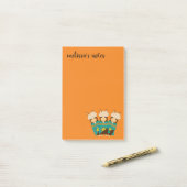 Niedliche Alpacas Rocking Goatees & Aquamarine Ser Post-it Klebezettel (Auf Schreibtisch)