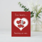 Niedliche Alpaka Baby Valentinstag Postkarte (Stehend Vorderseite)