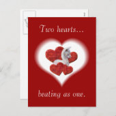 Niedliche Alpaka Baby Valentinstag Postkarte (Vorne/Hinten)