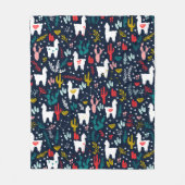 Niedliche Alpaka-Decke Fleecedecke (Vorderseite)