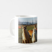 Niedliche Alpaka-Kaffee-Tasse Kaffeetasse (Vorderseite Links)