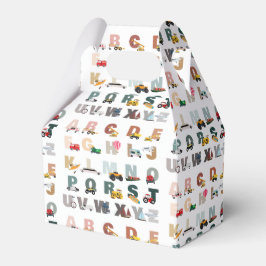 Niedliche Alphabet-ABC-LKWs, Transportfahrzeuge Geschenkschachtel