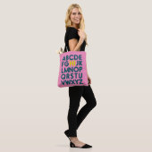 Niedliche Alphabet Letter Art Collection Tasche (Am Model)