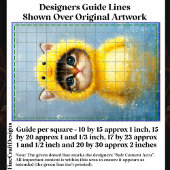 Niedliche, als gelbe Ente verkleidete Kätzchen DL4 Seidenpapier